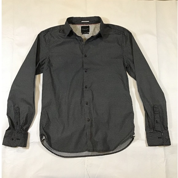 Denim & Flower Other - Denim & Flower Mens Small Black White Geometric Print Button Down